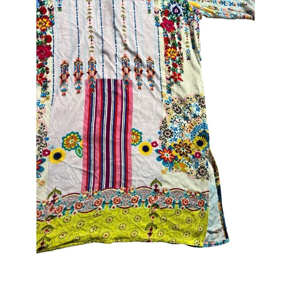 JOHNNY WAS Angie Silk Blend Velvet Tunic Dress Sz M Boho - Picture 12 of 16